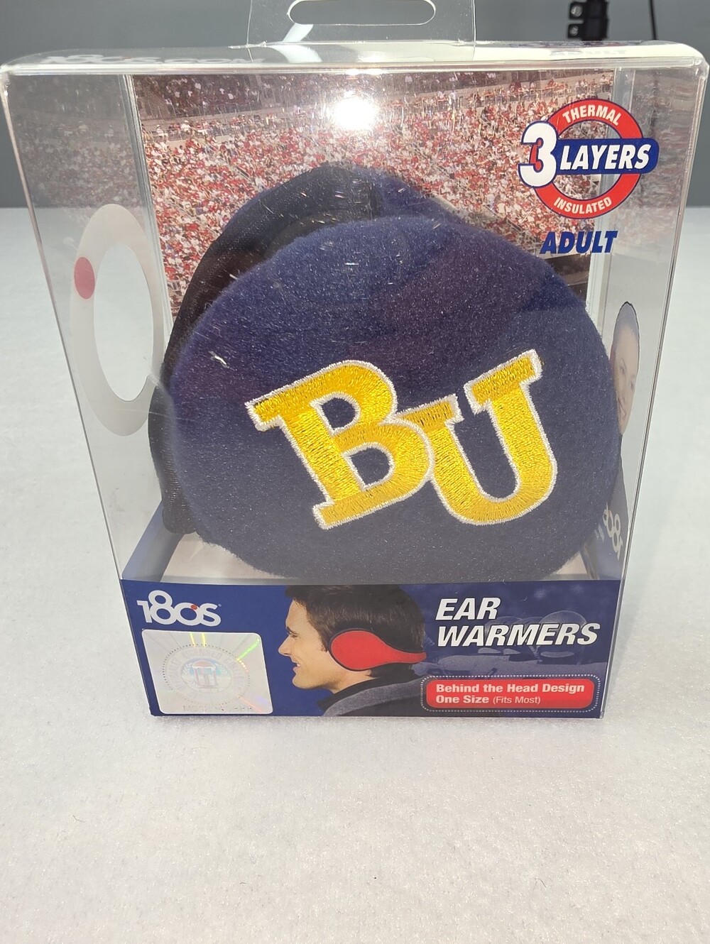 180s Thermal Ear Warmers Behind the Head Design Baylor University NIB OS 4056